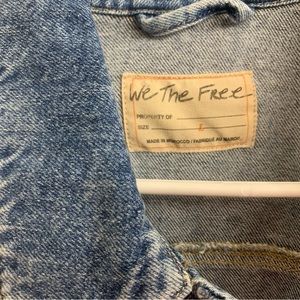 NWT Free People Cropped Denim Jacket